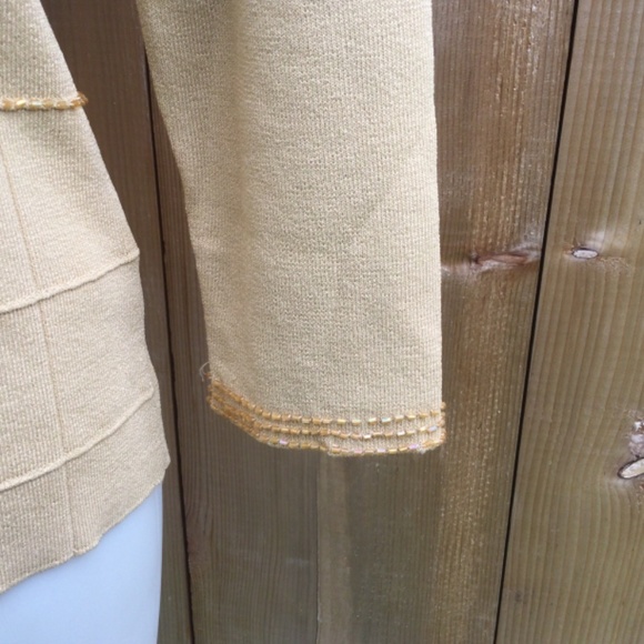 3 for $30 Chagall gold beaded sweater size XL - Picture 3 of 7